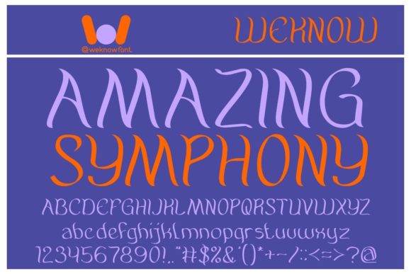 Amazing Symphony Display Font for Handmade Creators