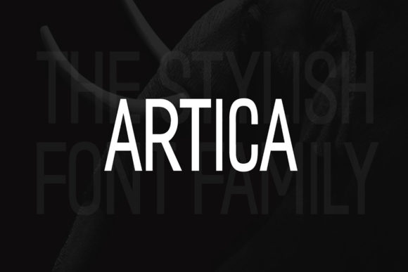 Artica: A Clean Display Font for Modern Web Design