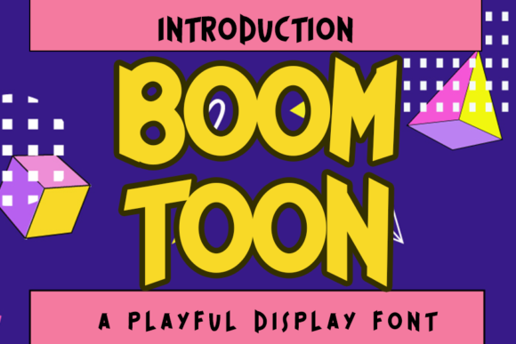 Boom Toon: A Game-Styled Display Font That Grabs Attention