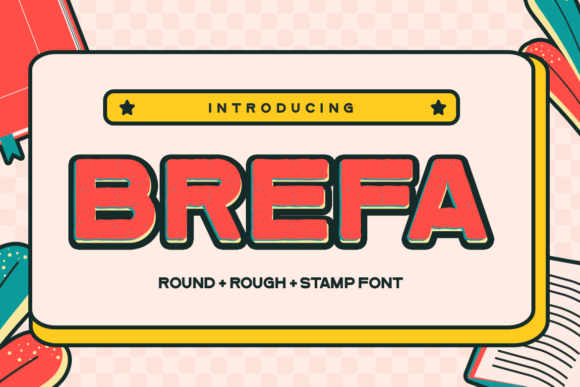 Brefa: A Bold, Textured Display Font for Editorial Identity
