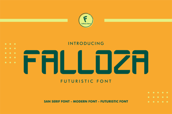 Falloza: A Bold, Futuristic Display Font for Crafters