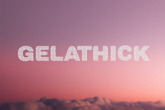 Gelathick: A Futuristic Display Font That Cuts Through the Feed