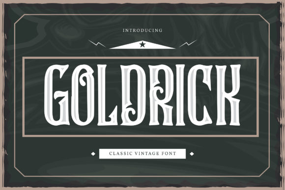 Goldrick: A Vintage Display Font That Elevates Digital Branding