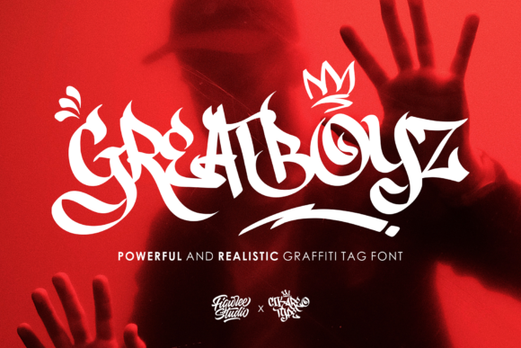 Greatboyz: A Graffiti-Style Display Font That Pops on Handmade Goods