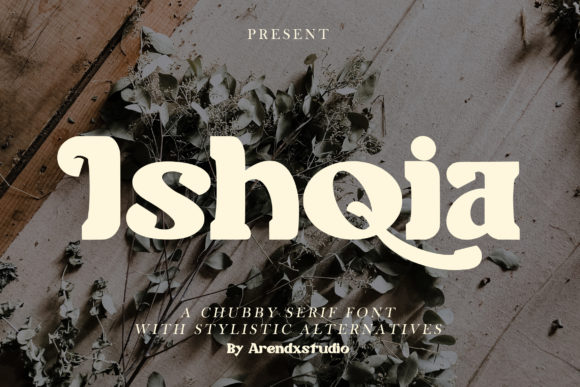 Ishqia: A Chubby, Cool Display Font That Elevates Real Business Branding