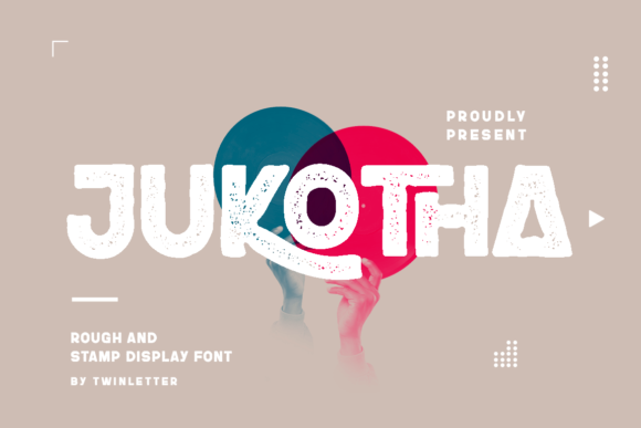 Jukotha: A Bold, Textured Display Font That Builds Brand Character