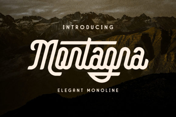 Montagna Display Font for Handmade Brands & Printables