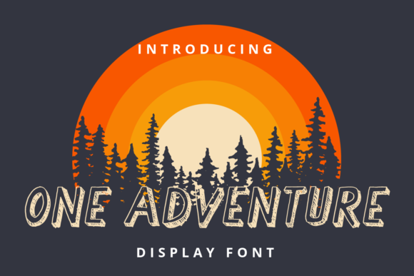 One Adventure: A Bold Display Font for Digital Branding