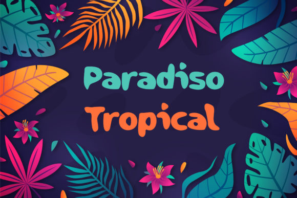 Paradiso Tropical: A Whimsical Display Font for Digital Brands