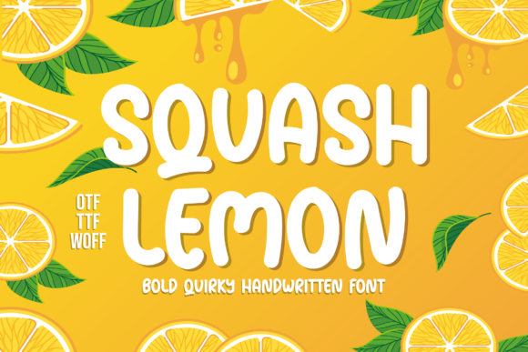 Squash Lemon: A Playful Display Font That Elevates Real Branding