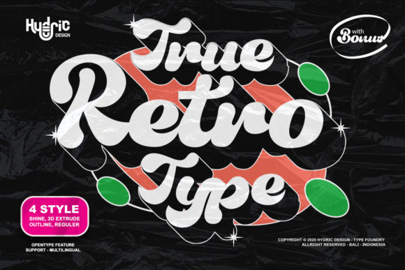 True Retrotype: A Bold Display Font for Editorial Impact