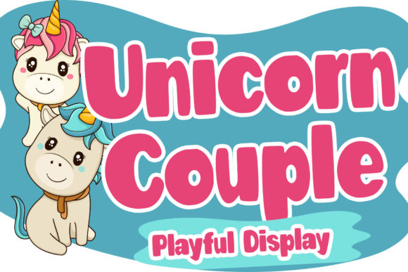 Unicorn Couple Display Font for Handmade Creators