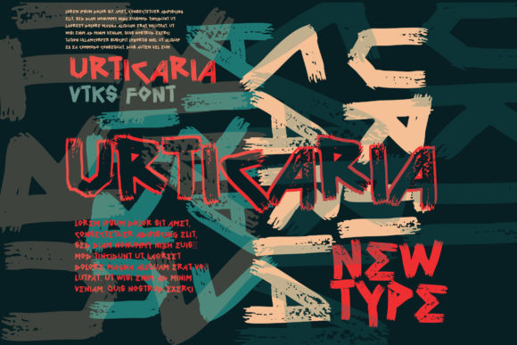 Urticaria: A Brushed Display Font That Elevates Digital Branding