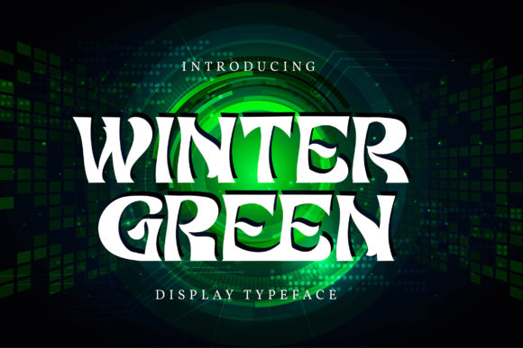 Winter Green: A Retro Display Font That Elevates Digital Branding